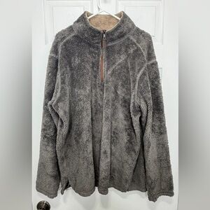 Trinity Brown Fleece Jacket - Size XL